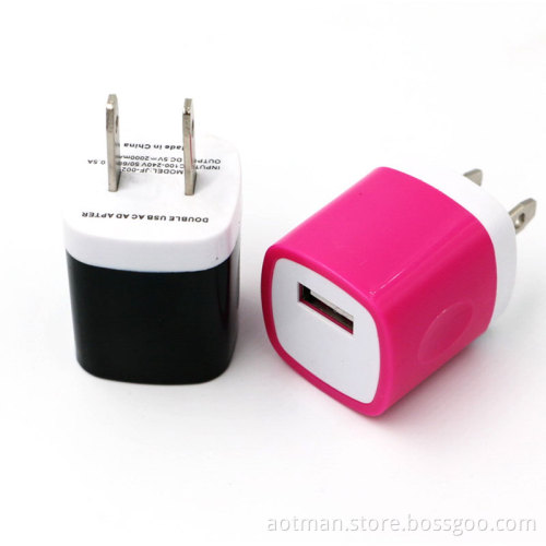 5.0V 1000mA  usb travel adapter charger usb wall mount adapter